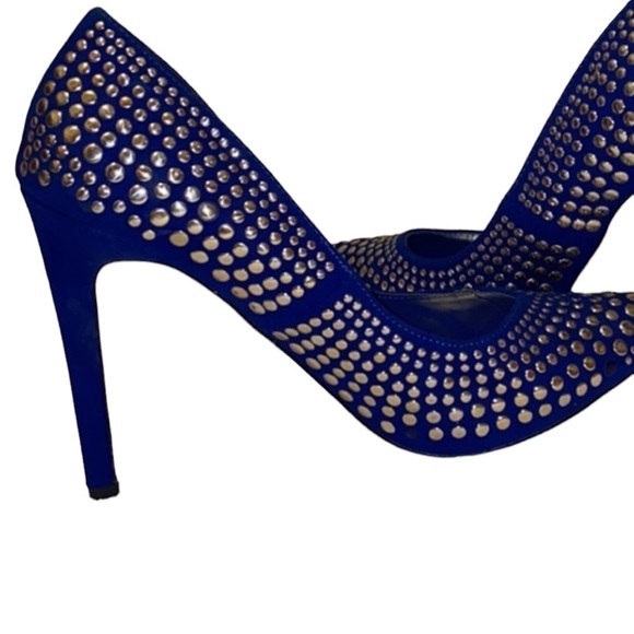 NWT 149.00 Shoes. Betsey Johnson Faawn Blue Heels, Size 8. Read thoroughly. 🎉HP - Picture 5 of 16